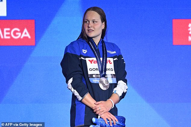 Anastasia Gorbenko, 20, took second place in the 400m freestyle at the World Swimming Championships, but the crowd in Qatar whistled as she went up to collect her medal