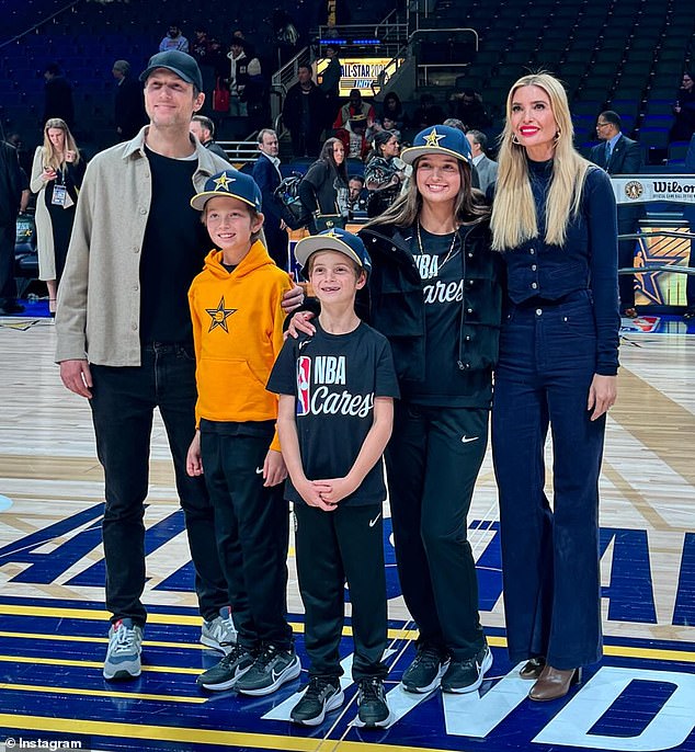 Ivanka Trump, 42, and Jared Kushner, 43, traveled to Indianapolis with their three children – Arabella, Joseph and Theodore – to attend the NBA All-Star Game on Sunday