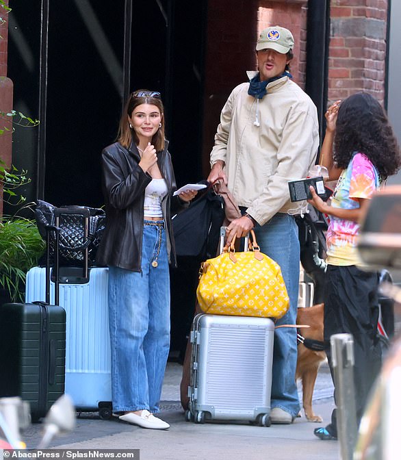 Jacob Elordi and Olivia Jade Giannulli are still an item with the beauty joining the star in New York for his SNL rehearsals this week - after speculation they had split (pictured September 2023)