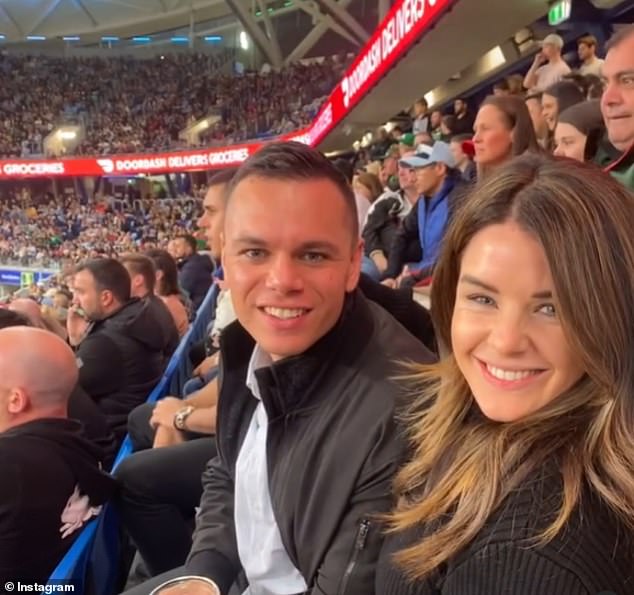 Grace Fitzgibbon (right) is left 'devastated and heartbroken' after her split from Jake Duke (left)