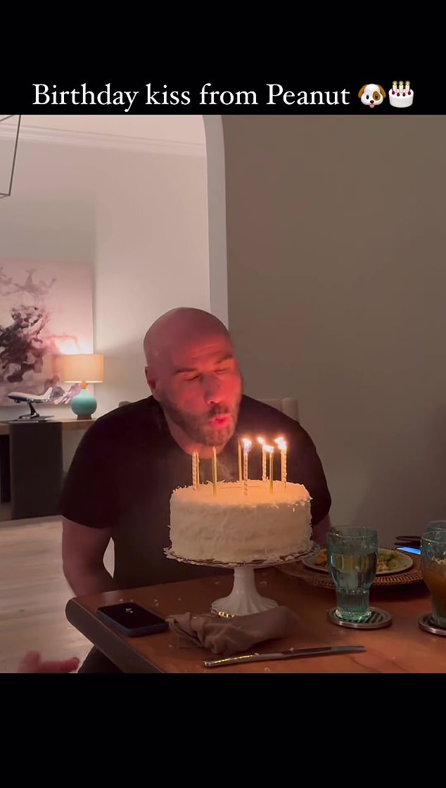 John Travolta turned 70 on Sunday and shared some of the festivities in his Instagram Stories.  He was shown at the head of a dinner table blowing out the candles on his cake as his family cheered him on