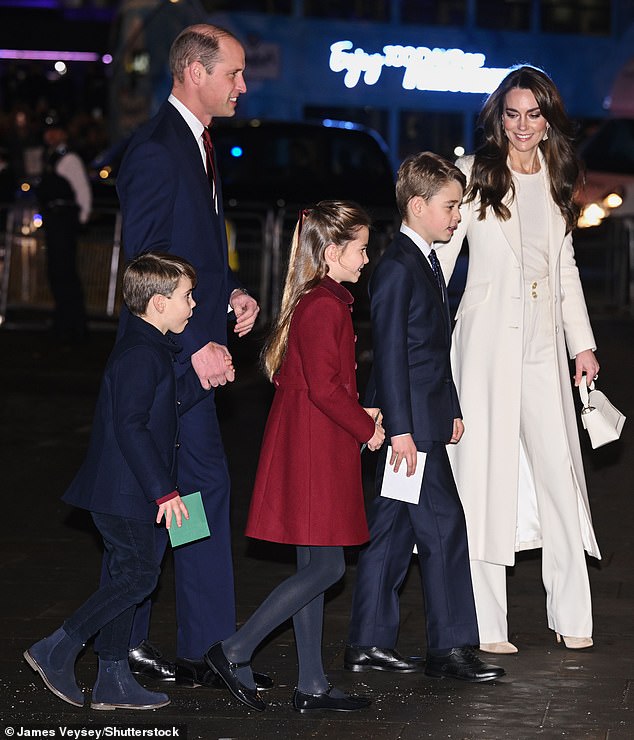 The King has encouraged Prince William to spend more time with his wife and young children - because he has 