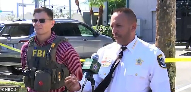 Sheriff Carime Marceno confirmed the man then held two people hostage, putting one in a headlock and holding a knife to her throat