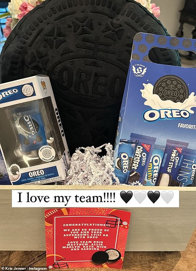 Kris has been busy and recently starred in an Oreo Super Bowl commercial earlier this month