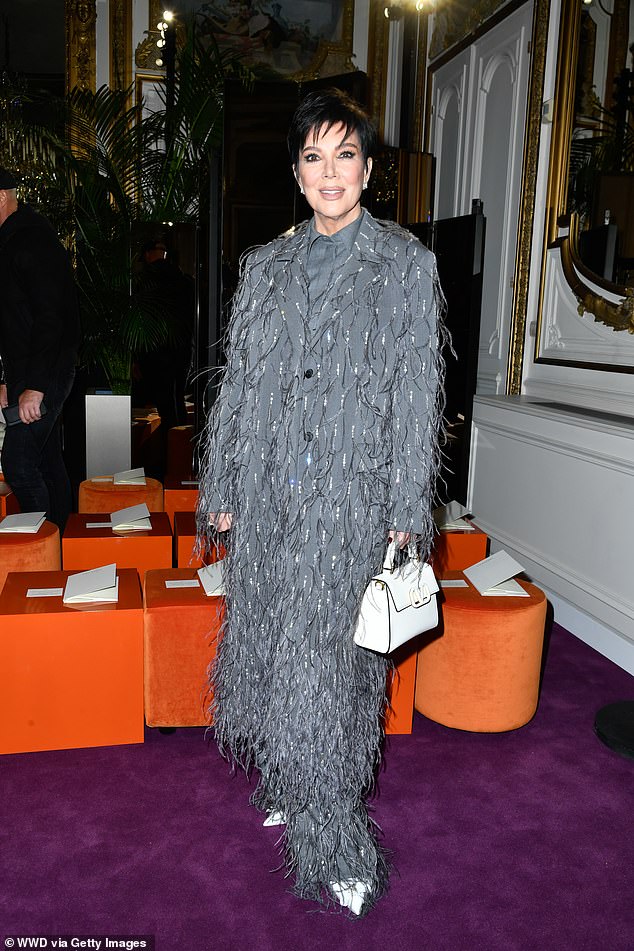 Kris Jenner, 68, responded to haters and also joked about references to her on social media and in song lyrics while speaking to Los Angeles Magazine;  seen in January in Paris