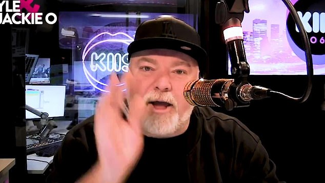 Kyle Sandilands (pictured) has launched an extraordinary spray at the Mardis Gras sign after NSW Police were banned from marching at the Sydney event for the first time in 20 years