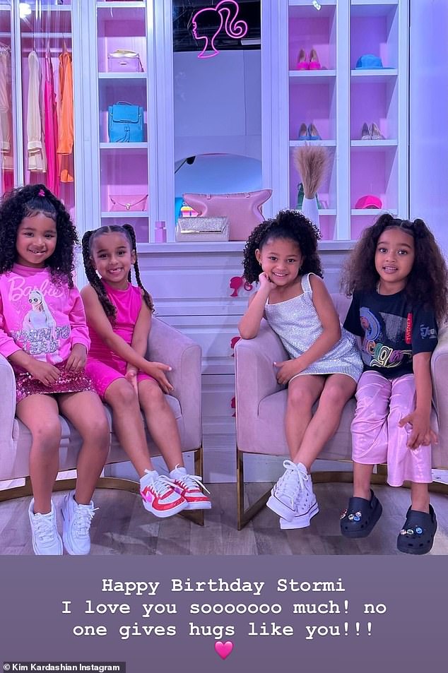 Kylie Jenner's daughter Stormi Webster turned six on Thursday.  The child is the firstborn of former couple Kylie and rapper Travis Scott.  They also have a son named Aire.  Kylie's half-sister Kim Kardashian shared a loving tribute on social media