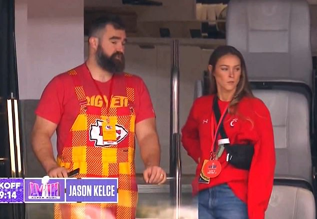 Jason Kelce failed to convince his wife Kylie to wear Kansas City gear to the Super Bowl