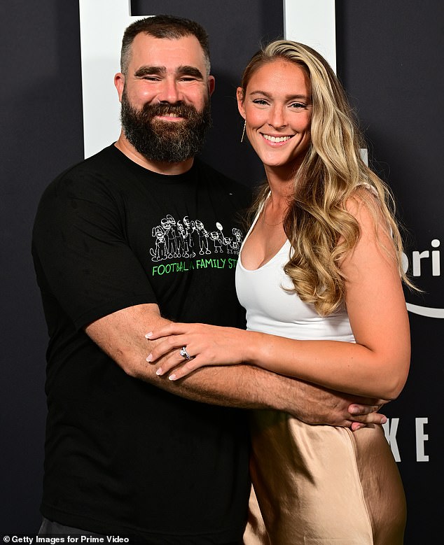 Kylie Kelce has revealed how she unwinds after a long day of cheering for her NFL husband Jason Kelce, as she shared how she stays in shape during football season