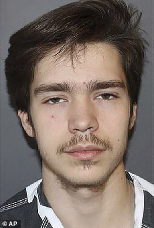 Tyler Boebert's mugshot after his arrest for a series of car thefts and other crimes in Rifle, Colorado