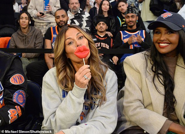 The duo was also seen among the excited crowd watching the match