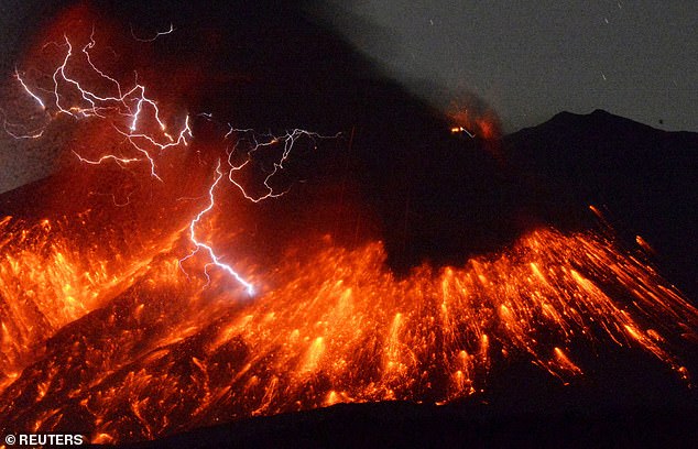 Volcanic lightning created a large amount of nitrogen, which probably gave rise to the first life forms on Earth