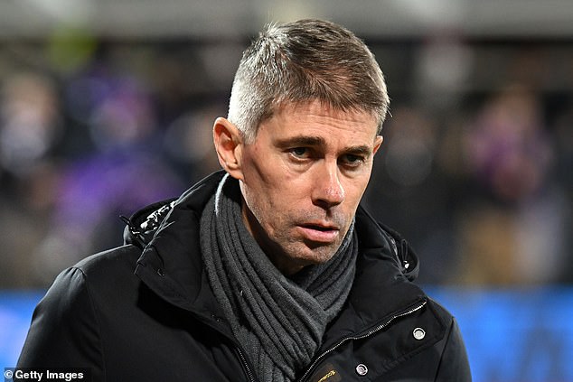 Former AC Milan football director Frederic Massara (pictured) is being considered to become Liverpool's next sporting director