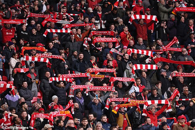 Liverpool supporters belted out the national anthem ahead of the Carabao Cup final at Wembley