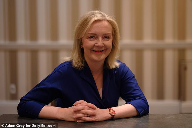 Former British Prime Minister Liz Truss spoke to DailyMail.com at the Conservative Political Action Conference (CPAC) at the National Harbor in Maryland