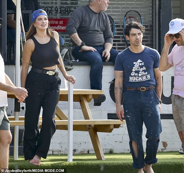 Joe Jonas tried to show his ex Sophie Turner what she's missing on Wednesday when he took new rumored girlfriend Stormi Bree for a barefoot date in Bondi during his Australian tour with his brothers