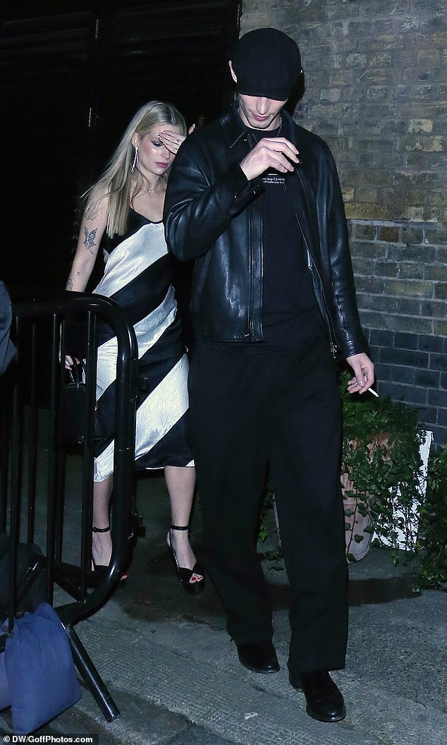 Lottie Moss left the Chiltern Firehouse in the company of male model Kit Butler in the early hours of Monday morning