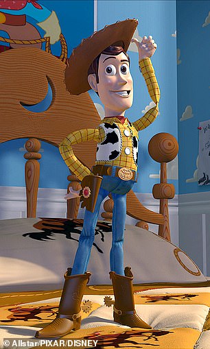 Woody from Toy Story in the photo