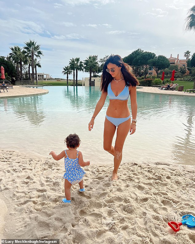 The former TOWIE star, 32, opened up about her 'serious' condition this week, telling her followers it has 'really affected her' since having Lilah, 21 months (pictured)