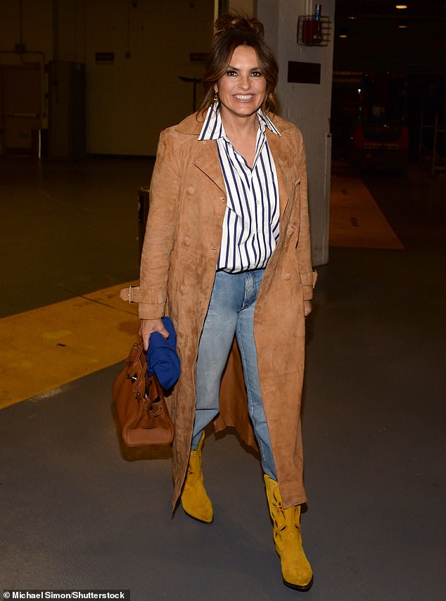 Mariska Hargitay watched the New York Knicks take on the Dallas Mavericks at Madison Square Garden on Thursday evening