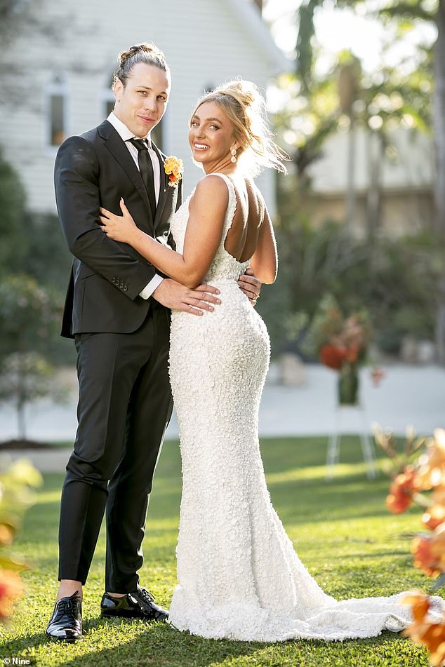 Eden made her reality TV debut when she tied the knot with 'husband' Jayden Eynaud during Wednesday night's episode of Married At First Sight
