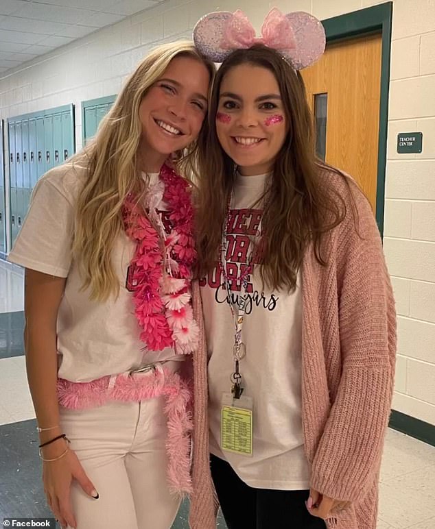 Megan Pauline Jordan, 25, (right), a former teacher at Hungary Creek Middle School in Chesterfield, Virginia, admitted to raping a 14-year-old boy she was teaching