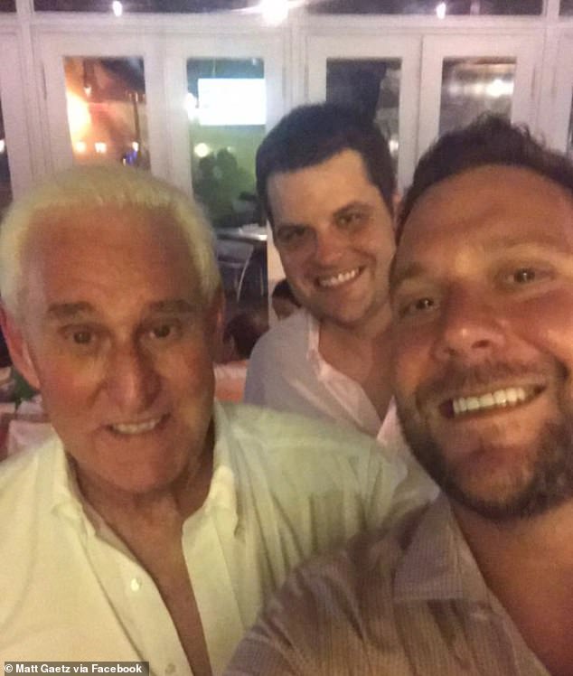 In July 2021, Gaetz, Greenberg and Roger Stone were captured together in a selfie in Miami, which they shared on social media