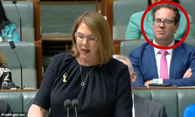 Veterans Affairs Minister Matt Keogh struggled to stay awake during a second day of intense Question Time scrutiny into the third phase of the Albanian government's tax cuts.