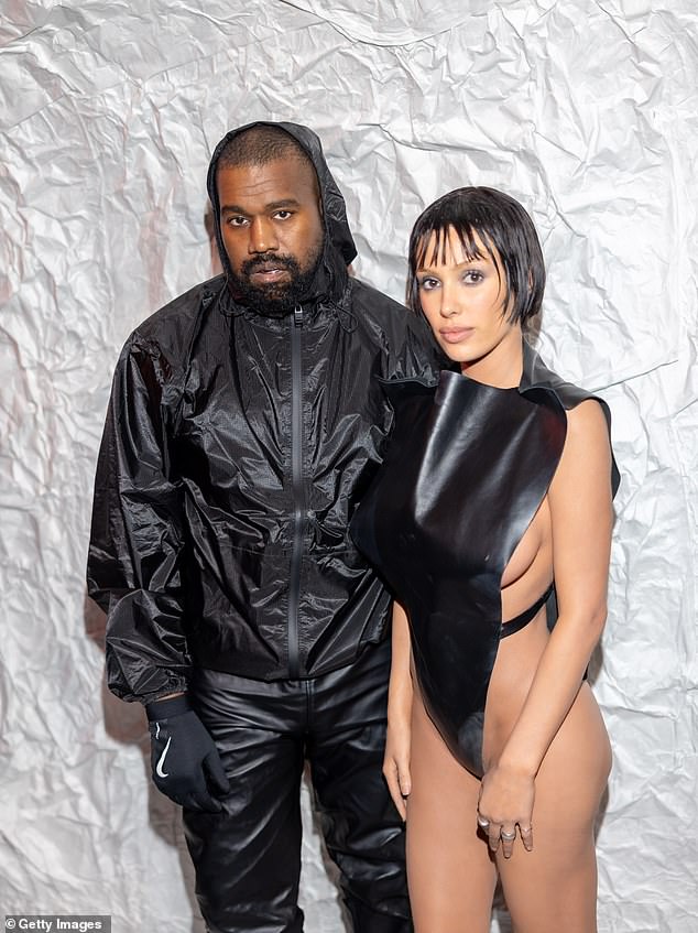 Kanye West's wife Bianca Censori left almost nothing to the imagination as she wore an incredibly daring outfit to the Marni show