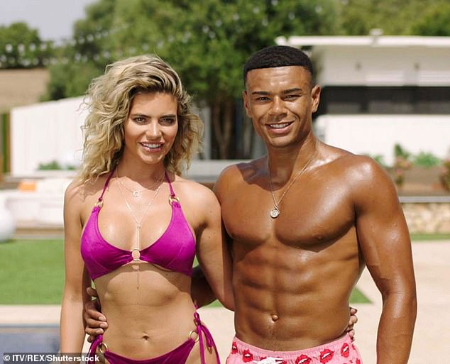 Viewers will remember Megan from Love Island series four when she burst in to see Eyal Booker and Wes Nelson (pictured), with whom she finished fourth