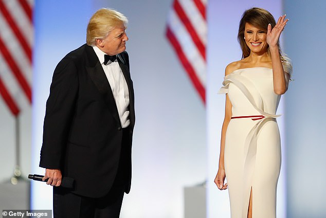 Herve Pierre designed the ivory dress that Melania Trump wore to Donald Trump's inaugural ball in January 2017