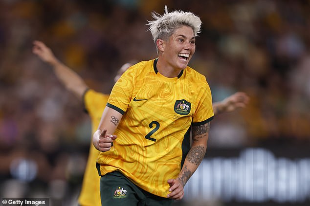 Michelle Heyman scored a hat-trick for the Matildas within sixteen minutes