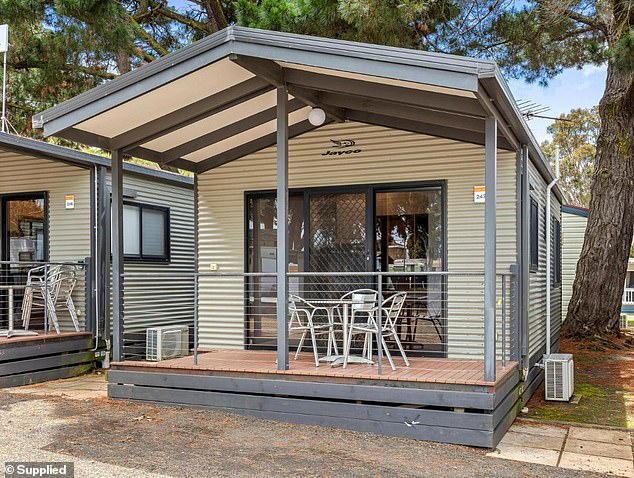 A hut similar to the one the Murphy family used in Torquay every summer