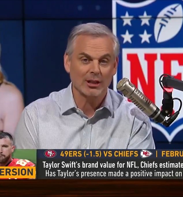 Fox sports analyst Colin Cowherd blasted men who complained about the pop star, calling them 'weird, lonely and insecure'