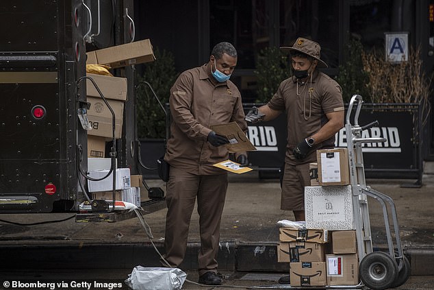 Of the 15 companies most frequently mentioned in campaign finance data, UPS workers with a strong union were most likely to donate to Donald Trump (file photo)