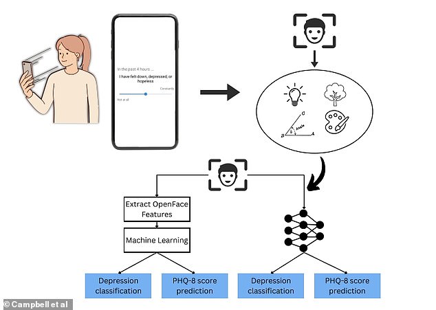 MoodCapture identified whether the participants had depressive symptoms based on their facial features, lighting and background objects