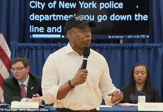 New York's mayor reiterated his comments at a news conference Tuesday: 