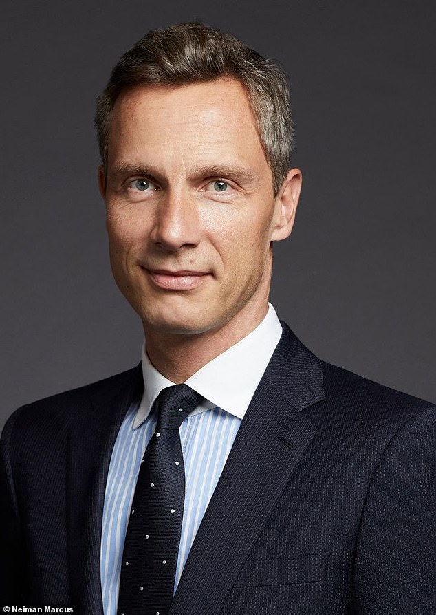 In the photo: Geoffroy van Raemdonck, CEO of Neiman Marcus, has worked at the luxury retailer since 2018.  He is accused of hiring only gay, European men and white or Asian women for top positions