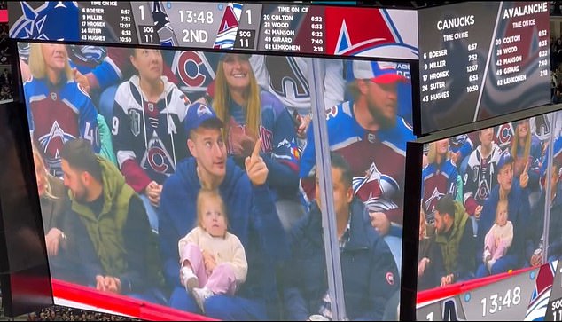 Nikola Jokic's daughter Ognjena stole the show during the Colorado Avalanche game on Tuesday