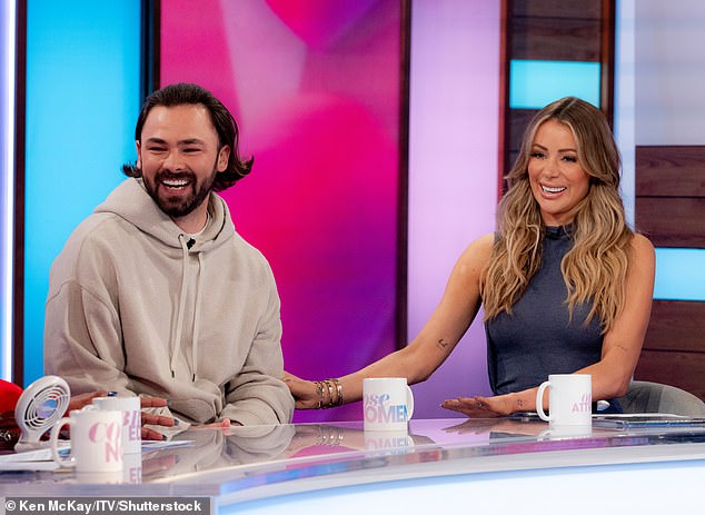 Olivia Attwood's husband Bradley Dack revealed he begged her not to go on Love Island as they had their first TV interview together on Loose Women on Wednesday