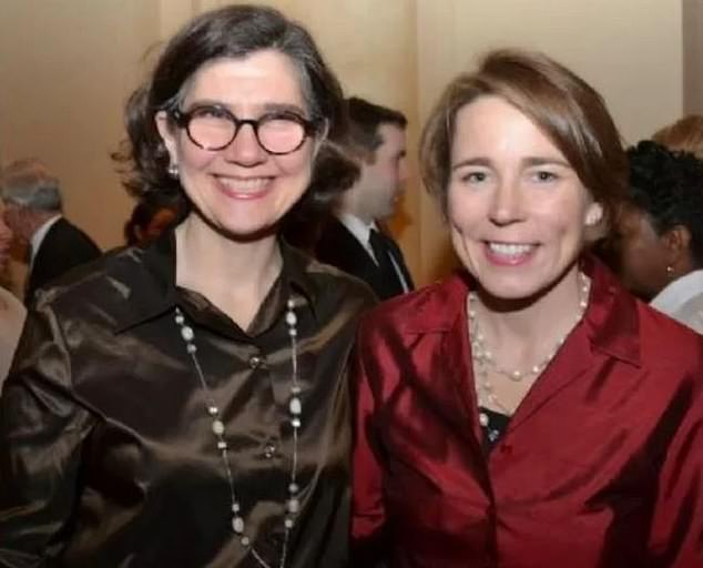 Healey is pictured with her longtime partner, Gabrielle Wolohojian, in an undated photo