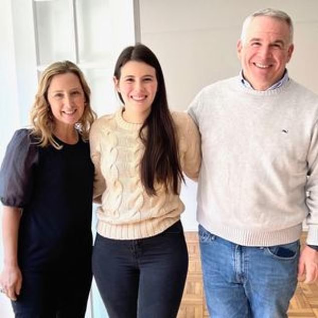 Ashley Kaufman (center) was told by her parents that she could stay with them until she saved a $100,000 down payment for a house