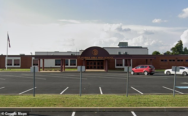 The unidentified parent showed up at the charter school in Washington County, outside Pittsburgh, to attend a parent-teacher conference.  The main school building on campus can be seen here