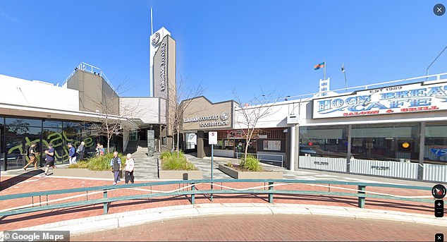 The 37-year-old carer went shopping at Lakeside Joondalup Shopping Centre, Perth (pictured) during a heatwave - leaving his client in the car with the rear windows open.  The autistic man is non-verbal and was left wearing his seat belt.  He was struck by the heat when he was rescued by police