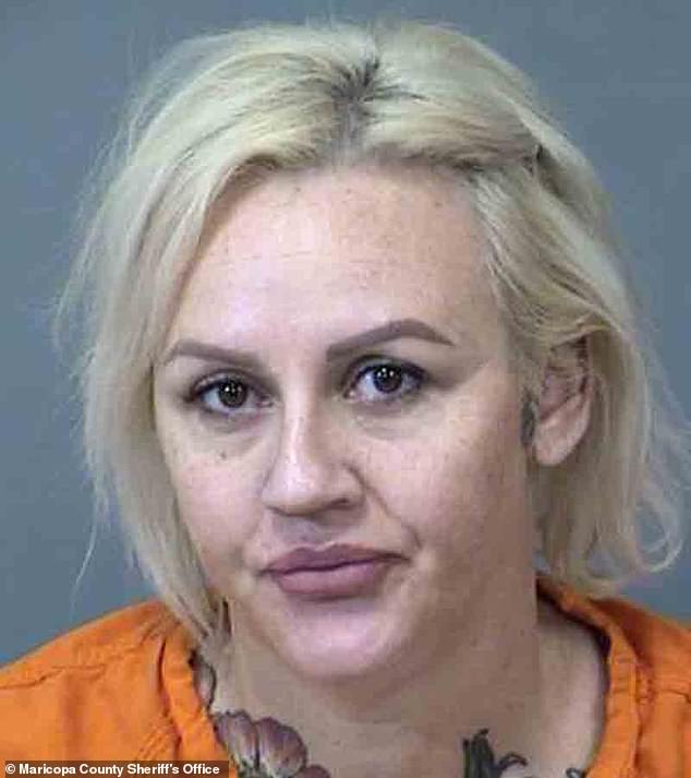 Perth mother Leticia Verney (pictured), 41, has been arrested in a US prison after allegedly trying to smuggle a package of drugs for her jailed partner