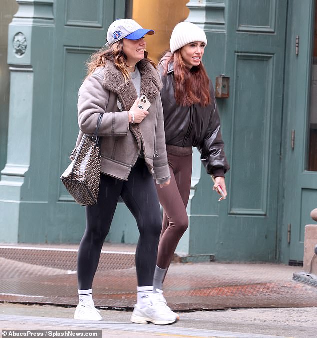 Petra, 35, (right) and her older sister Tamara Ecclestone (left), 39, cut casual figures in trendy gym clothes as they enjoyed some retail therapy in New York City on Monday