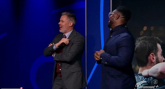 Pundits Richards and Jamie Carragher were both let down by Foden's response