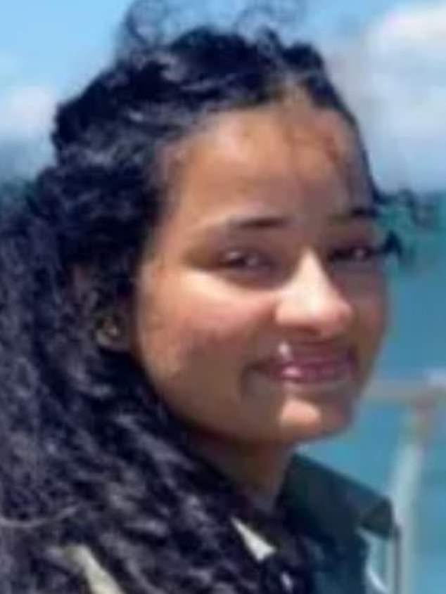 A road trip to Forrest Caves Beach on Phillip Island ended in tragedy after relatives Kirti Bedi, 20, (pictured) and her friends