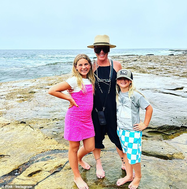 The American singer, 44, recently landed in Sydney with her family and shared sweet photos on social media with her children Willow, 12, and son Jameson, seven, during their visit.