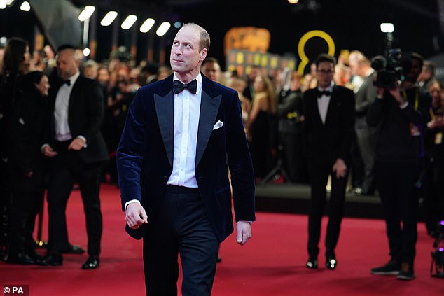 Prince William was last seen on February 18 at the 2024 Bafta Film Awards in London